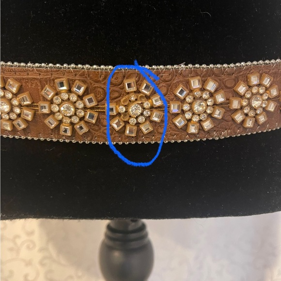 Blazin Roxx Brown Western Belt with Rhinestones and Crystals EUC - Picture 5 of 9